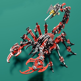 不锈钢拼装模型机械蝎子金属龙零3D立体拼图送男孩子生日礼物玩具