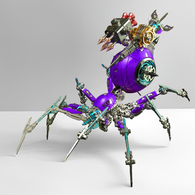 金属拼装高难度3D立体拼图蜘蛛