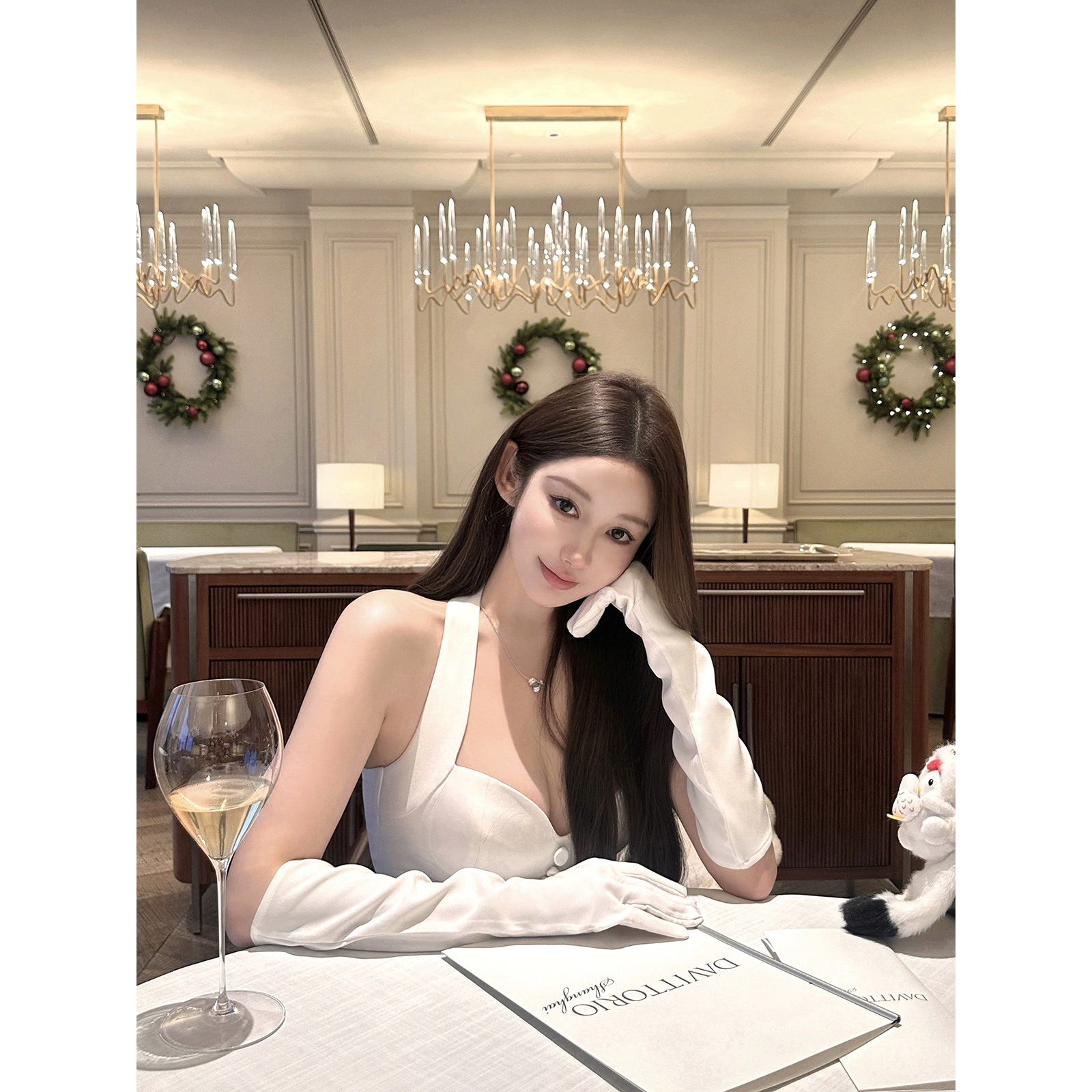chicbyrr/黑白两色显胸神器挂脖内搭百搭小背心含胸垫