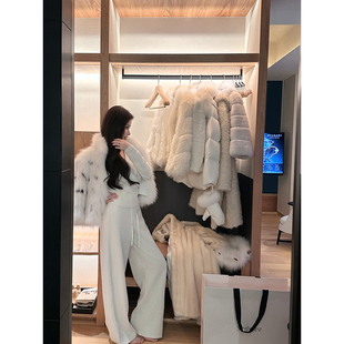 chicbyrr 冬日b备垂感针织阔腿裤