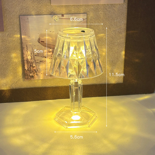 迷你小台灯LED发光浪漫氛围灯卧室床头装饰暖光投影灯ins风小夜灯