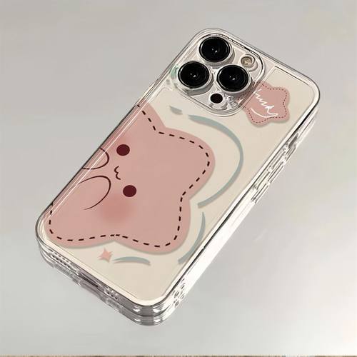 害羞星星适用iPhone16手机壳苹果15创意14Pro卡通潮13ProMax防摔12全包XR可爱XSMAX个性女新款11/8plus保护套