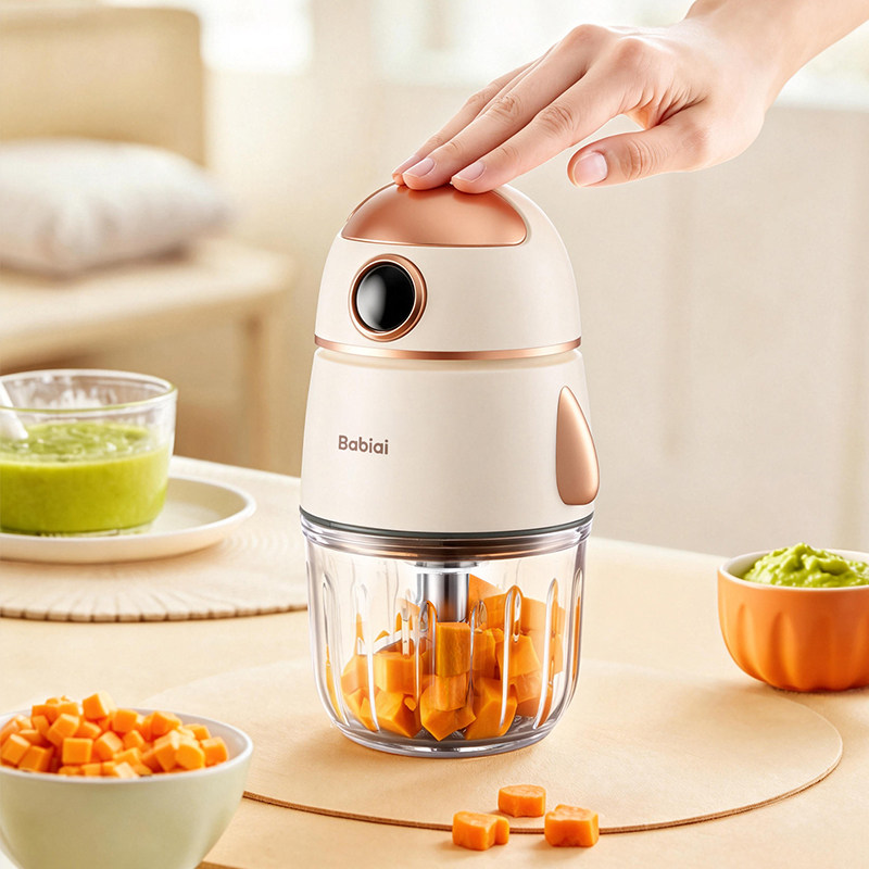 爸比爱辅食机婴儿宝宝料理机小型多功能绞肉机破壁搅拌机打泥米糊