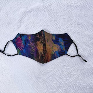 春夏2025新款罗纹缎双层口罩时尚百搭防晒遮阳透气防尘透气面罩