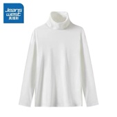 内搭保暖防寒打底衫 真维斯半高领双面德绒长袖 T恤秋冬男女同款