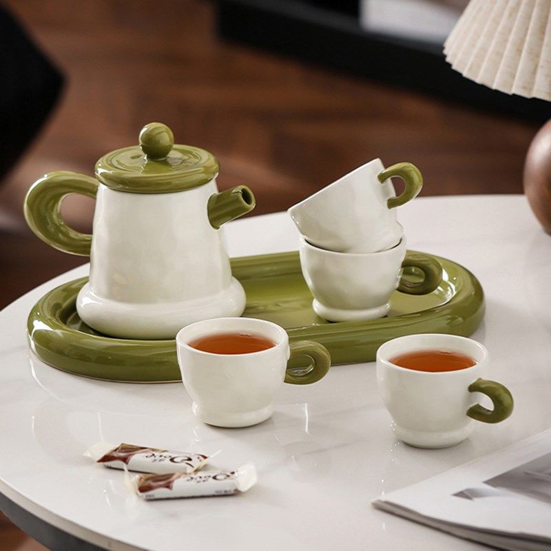 法式陶瓷杯具套装家用高级感乔迁新居喝水杯子结婚茶具2025新款,餐饮具,水具套装,淘宝优惠券,粉丝福利购,淘宝优惠卷