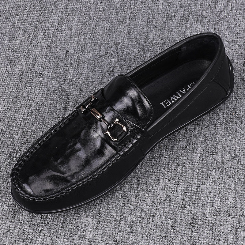 2025质感奢华真皮透气豆豆鞋男马衔扣一脚蹬日常百搭懒人驾车鞋潮,流行男鞋,乐福鞋（豆豆鞋）,淘宝优惠券,粉丝福利购,淘宝优惠卷