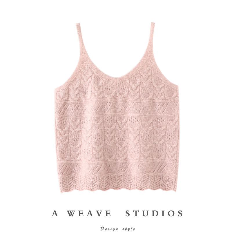 不容错过!波浪纹绞花100山羊绒吊带女纯羊绒衫毛衣秋冬加厚背心,女装/女士精品,羊绒衫,淘宝优惠券,粉丝福利购,淘宝优惠卷