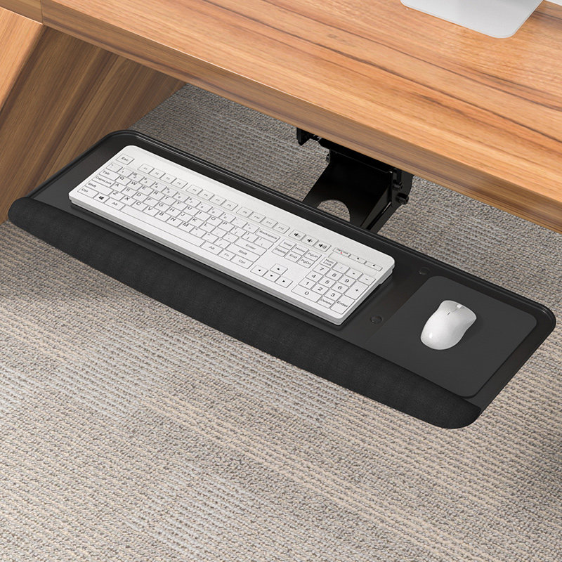 键盘托架桌下抽屉托盘人体工学办公电脑桌面鼠标滑轨金属加装支架,基础建材,导轨,淘宝优惠券,粉丝福利购,淘宝优惠卷