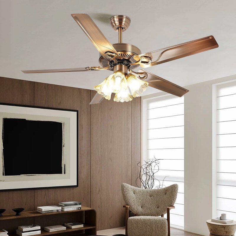 风扇欧式铁叶吊扇木叶电扇吊灯卧室家用客厅餐厅风力美式电风扇,家装灯饰光源,风扇灯,淘宝优惠券,粉丝福利购,淘宝优惠卷