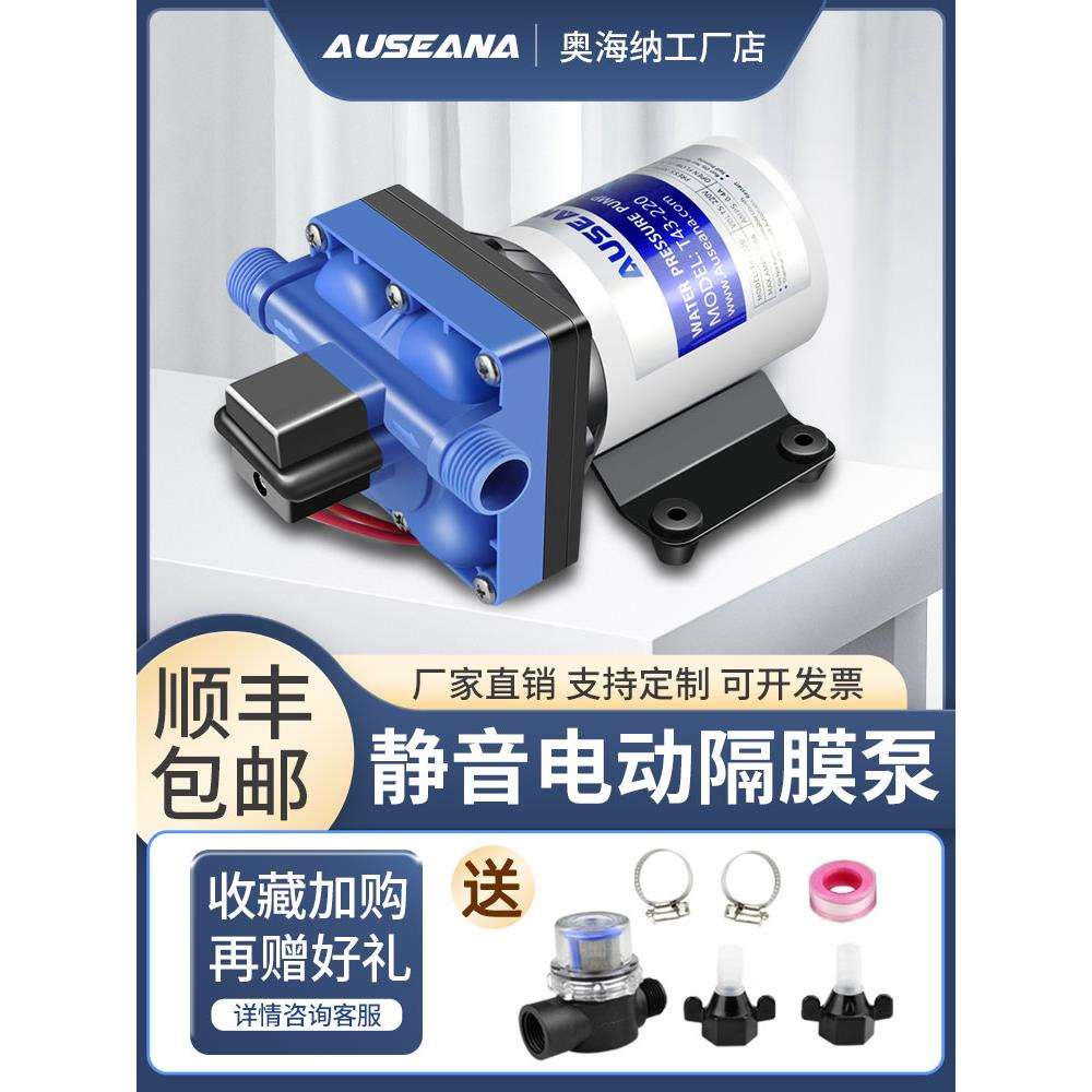 超静音房车水泵自动12v24v直流自吸隔膜泵床车r专用加水箱抽排水
