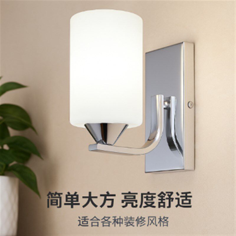 壁灯床头灯卧室现代简约led客厅墙壁儿童灯 欧式双头楼梯过道灯具