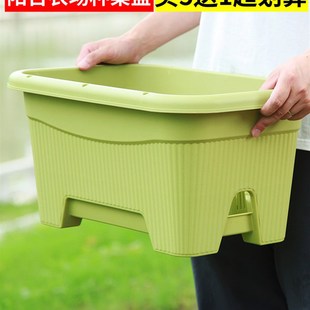 阳台种菜盆e家庭农场种菜神器种植蔬菜专用箱长方形家用果蔬大花