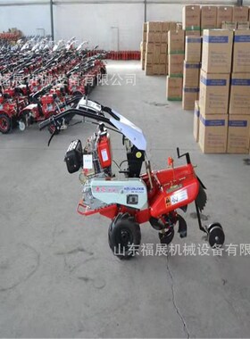 186柴油开沟h培土机 电启动手扶式旋耕除草机 大葱种植开沟培土机