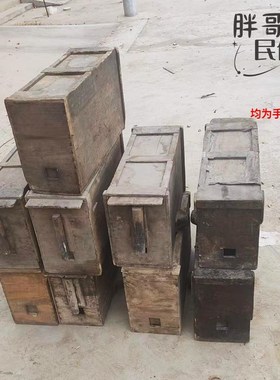 老式土灶手拉木质风箱民俗怀旧老C物件摆件农村旧货农具道具风匣