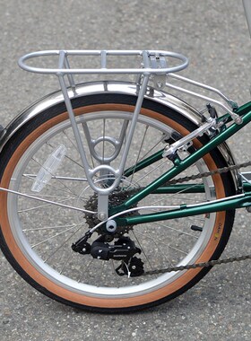 20寸22寸451大复古行折叠自行车d7d10小轮车后货架座架衣包架尾架