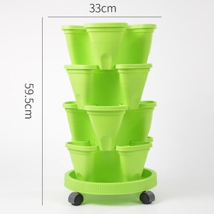 草莓种植b盆阳台种菜盆神器立体多层专用家庭蔬菜种植箱带底托花