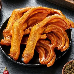 龙岩泡鸭掌香辣鸭爪福建土楼特产清香鸭脚下洋卤味熟食休闲小零食
