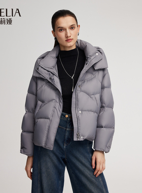 歌莉娅冬季新品超轻短款羽绒服1ENC8B700
