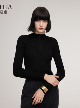 歌莉娅冬季新品可水洗羊毛套头上衣1ECL5J640