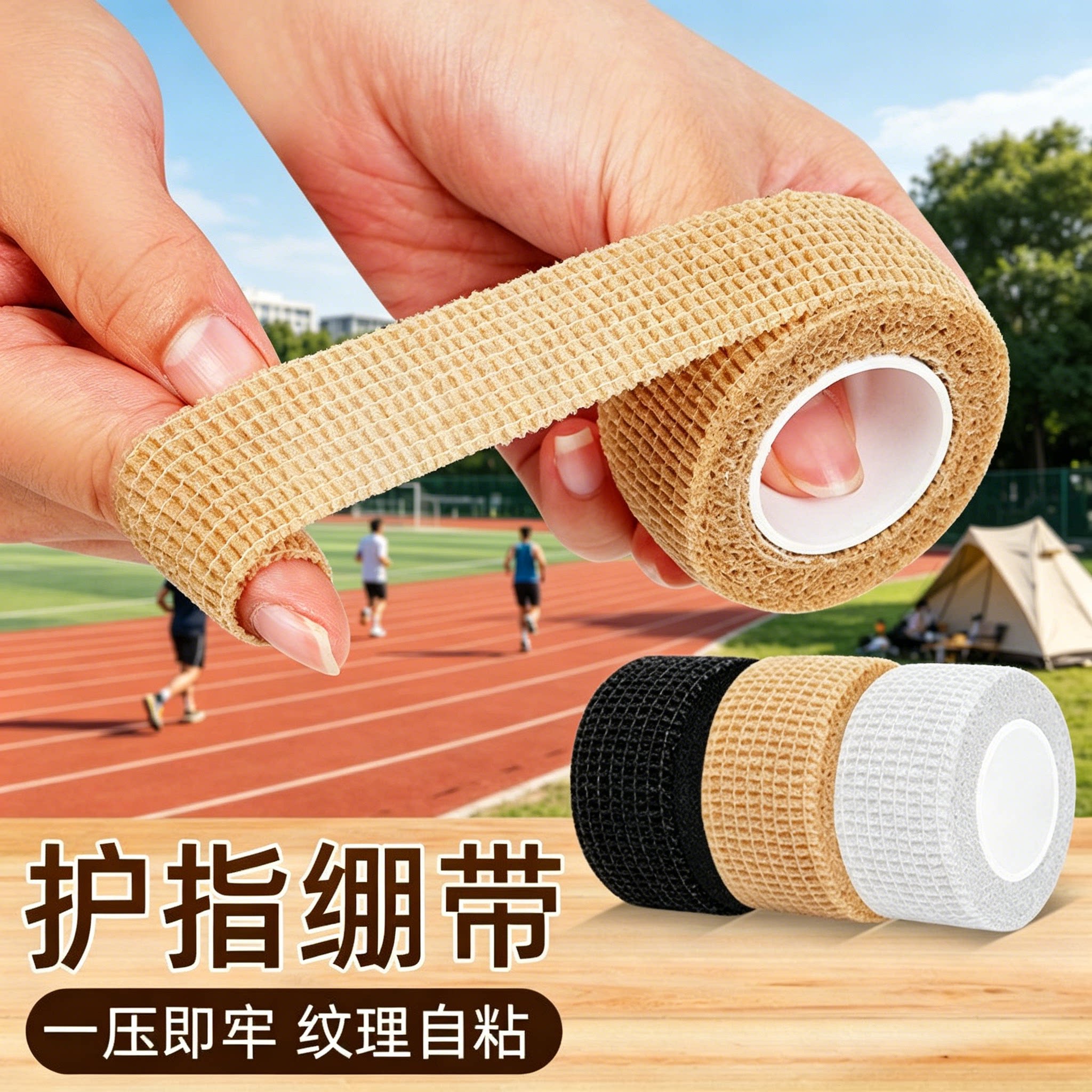 手指保护套缠带防护指套受伤耐磨加厚防滑指尖套工作防磨自粘绷带