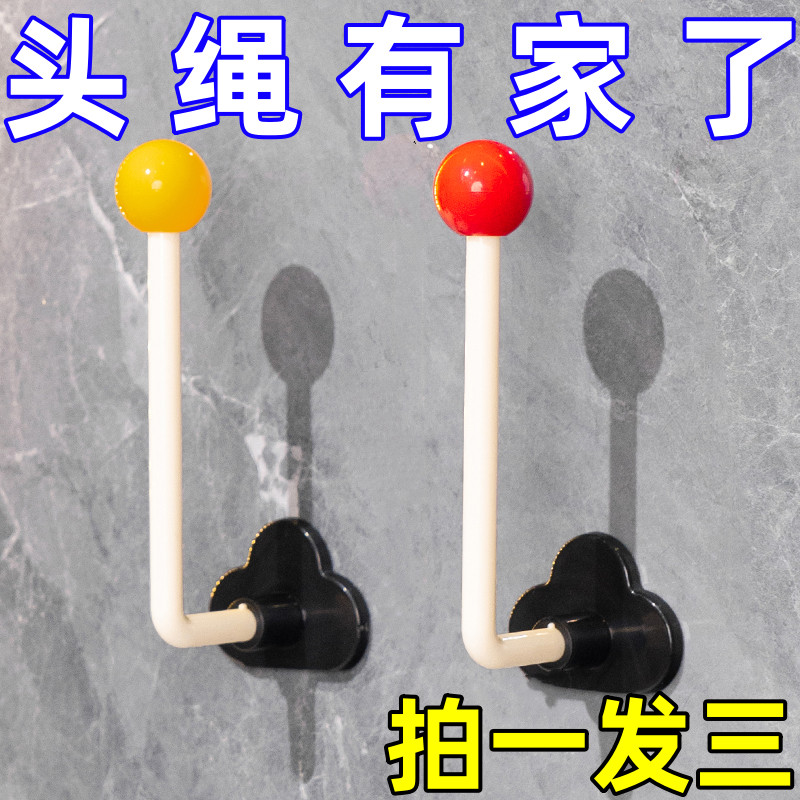 卫生间发圈发箍新款壁挂发绳收纳架首饰发饰发夹皮筋头绳墙上挂钩