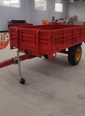 红机械农用斗 半挂车自卸平板日QGI拖车输 粮食运车斗 挂车车斗