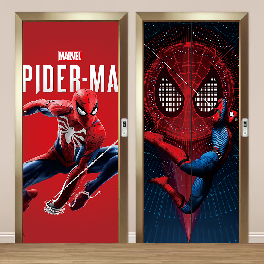 美国电影超级英雄联盟人物电梯门防水装饰贴画贴纸电影院电梯海报