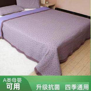 水洗棉床三件套秋冬公主盖风床单四季 床罩 通款 用卧室柔软厚类款