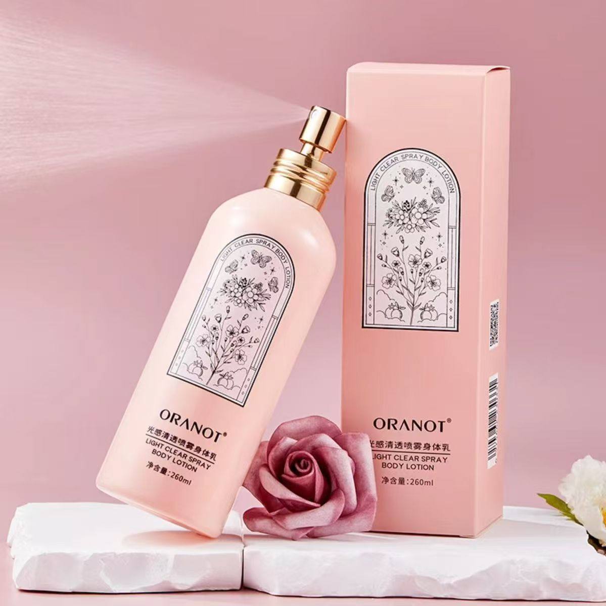 ORANOT/奥兰诺光感清透润嫩香氛身体乳喷雾型保湿滋润清爽不油腻