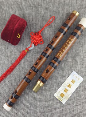 二节笛 笛子 m单插铜二节笛 江南689送绒布袋