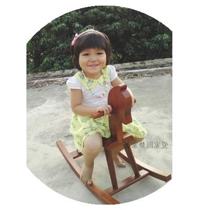 厂家儿童木马摇马实木头摇摇小孩室内马I环保周岁1-6宝宝玩具小马