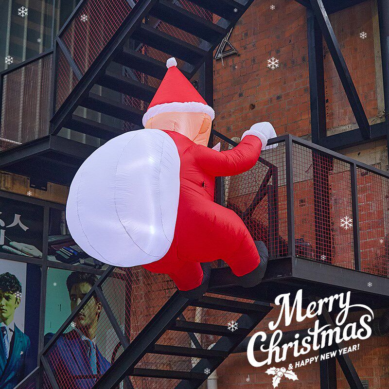 圣诞节老人爬墙爬窗户外大型充气气模商场橱窗装饰品场景布置道具,节庆用品/礼品,充气气模,淘宝优惠券,粉丝福利购,淘宝优惠卷