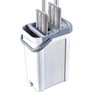 巴森拖把2024新板款家用懒人平拖把一TL-215拖地两神器迪净木地板