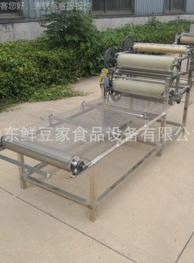 广西千张商机豆腐全机器用JPI厂干家 大型不锈钢自动干豆腐机生产