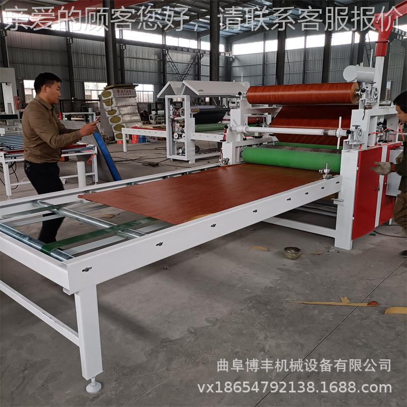 木工密度贴面机板涂贴胶面P机 大膜板自动除尘平贴机 VC石膏板贴