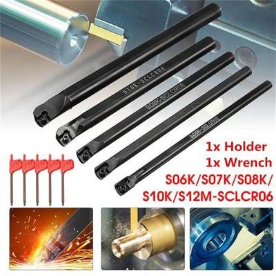 1Set S06K/S07K/S08K/S10K/S12M-SCLCR06 Lathe Turning Tool Hol