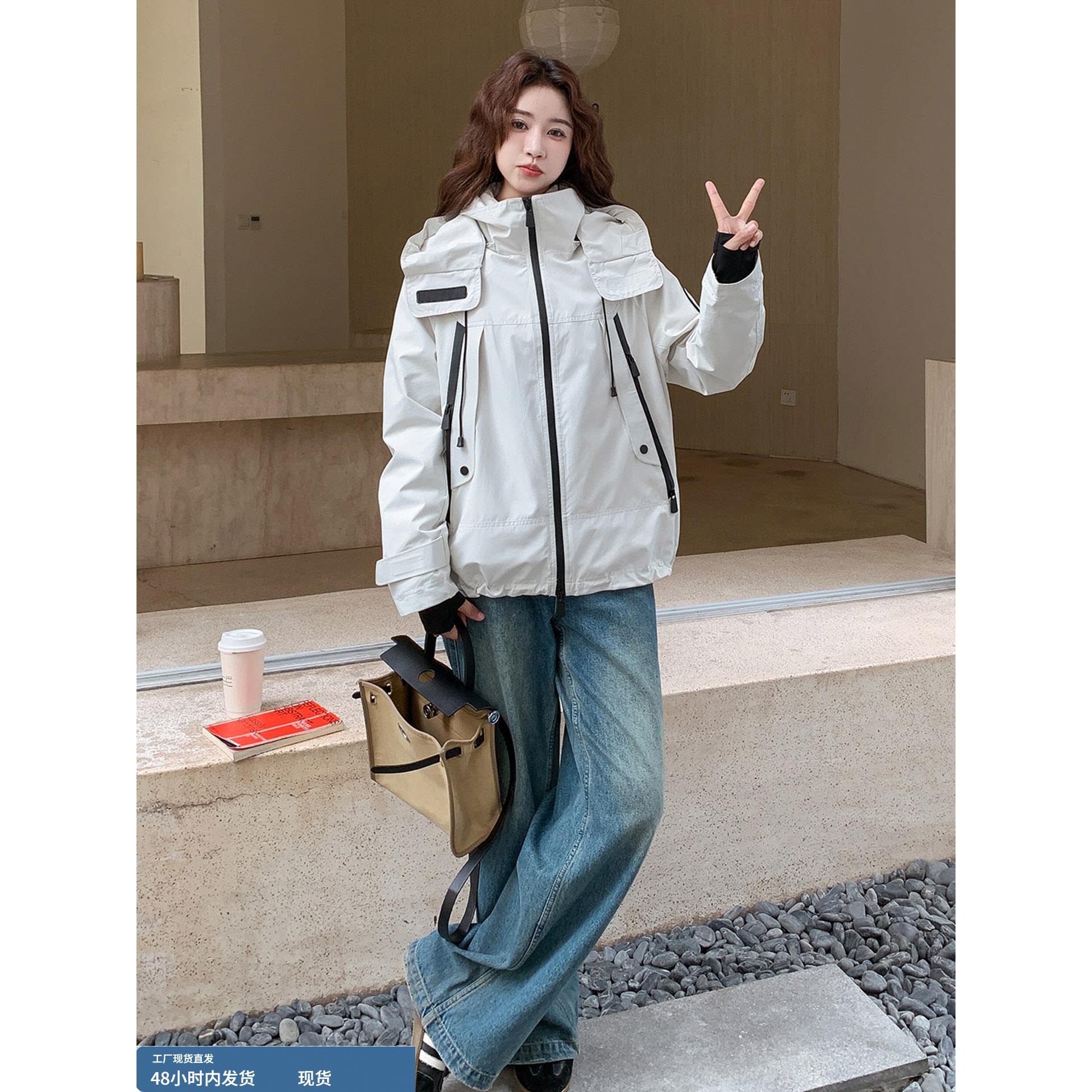 韩版三合一防风羽绒冲锋衣女2025年冬季新款90白鹅绒加厚保暖外套