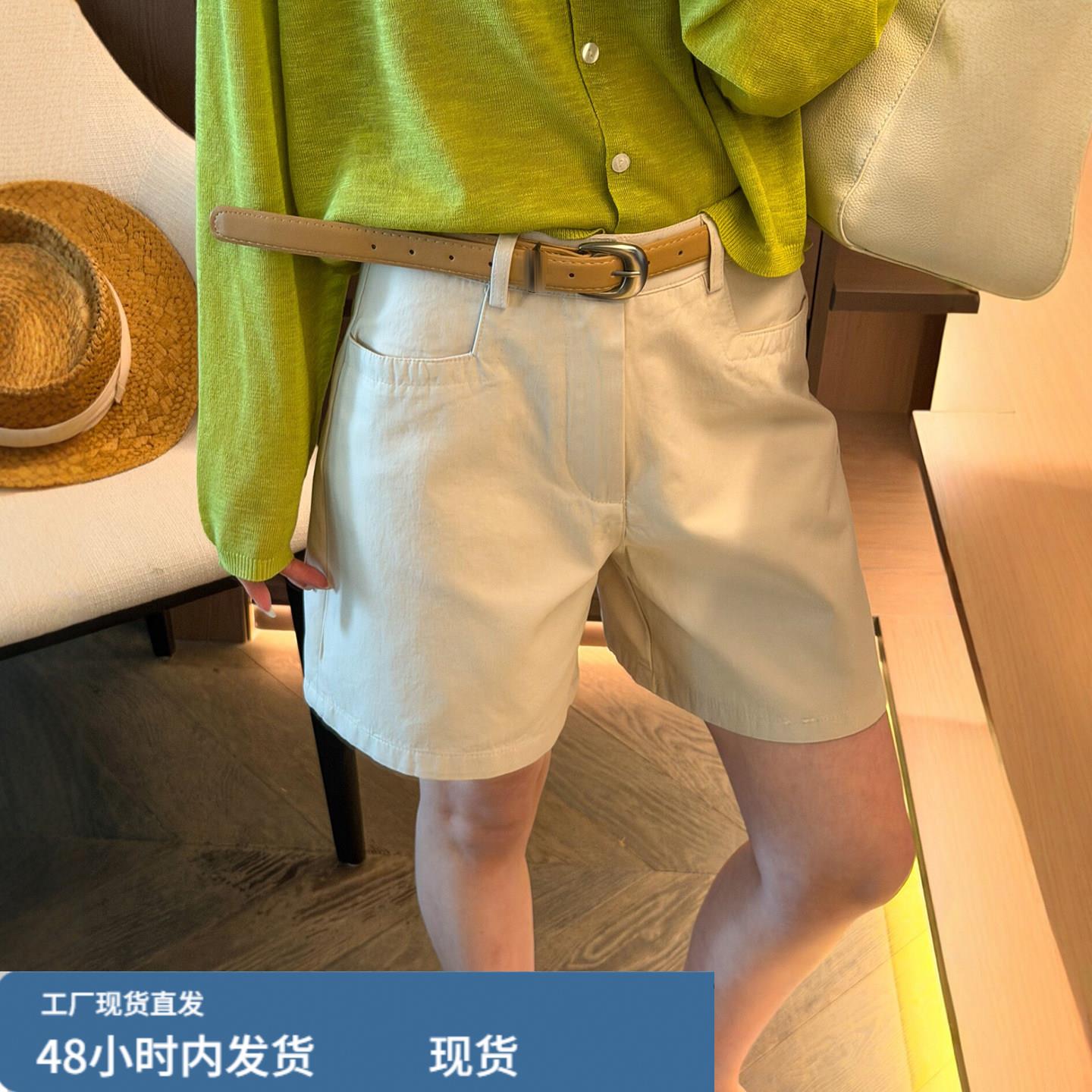 配腰带A字四分西装短裤女欧洲站2026夏季新款欧货女装休闲热裤潮