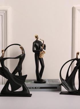 创意乐队人物摆件轻奢个性玄关装饰摆设电视柜酒柜书房桌面工艺品