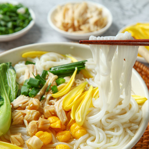 云南松茸鸡汤菊花米线米粉方便速食小锅米线整箱早餐袋装配调料