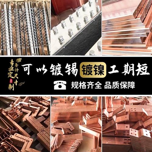 接地铜排 紫铜排 铜排接线 线端子 镀锡铜排 接线 线排 镀锡 铜排