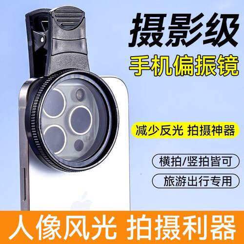 Professional-grade CPL (Circular Polarizer Lens) for mobile