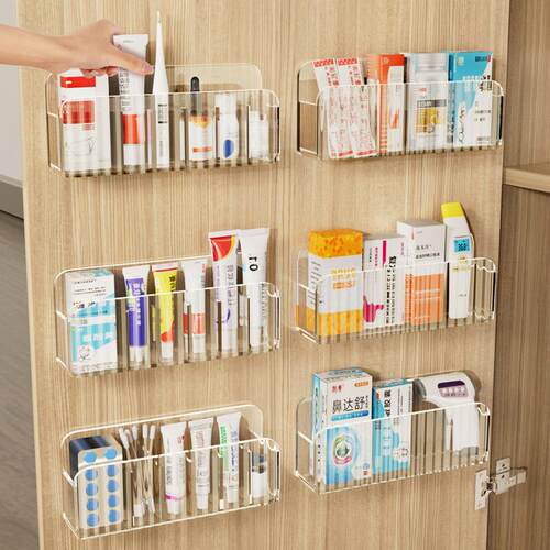 Wall-mounted Medicine Storage Box Cabinet, Home Partitioned