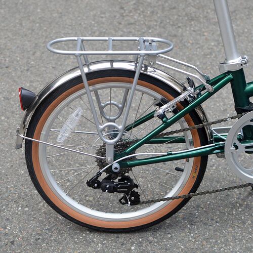 20寸22寸451大复古行折叠自行车d7d10小轮车后货架座架衣包架尾架