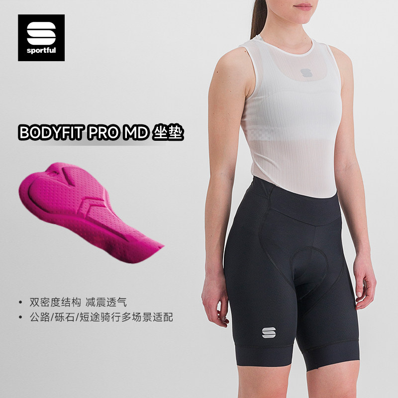 Sportful速破锋骑行裤短裤女性专用坐垫自行车公路无背带1120033