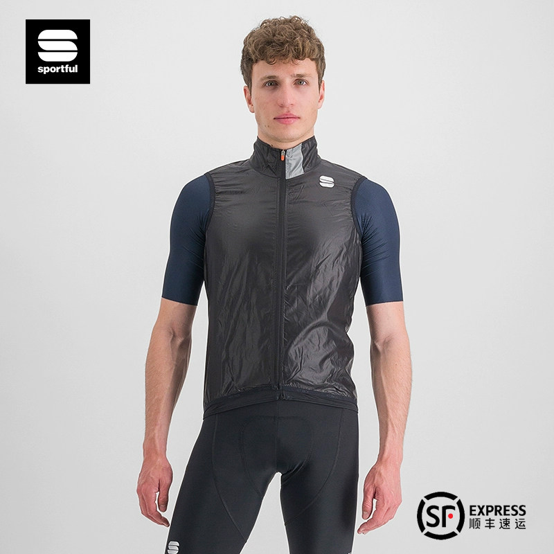 Sportful速破锋骑行服风衣背心马甲男防风防水口袋自行车公路