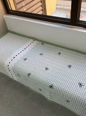 新款棉麻学生宿舍床盖单人床