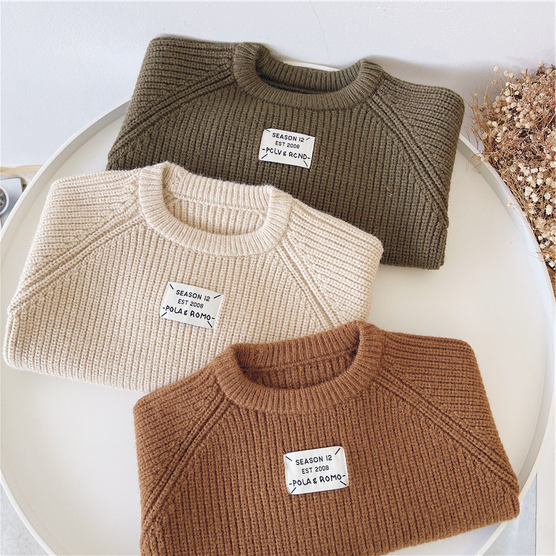 小杰家男童秋冬装套头毛衣202B2新款儿童冬季针织打底衫上衣洋气