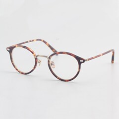 日式覆古雕花中心梁7285手工镜框男士近视镜框10189